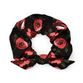 Stylish Enchanted Rose Scrunchie featuring vibrant floral patterns, perfect for any aesthetic and wardrobe.
