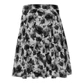 Flared Enchanted Rose Skater Skirt featuring elegant rose blossoms, perfect for a stylish and smooth look.