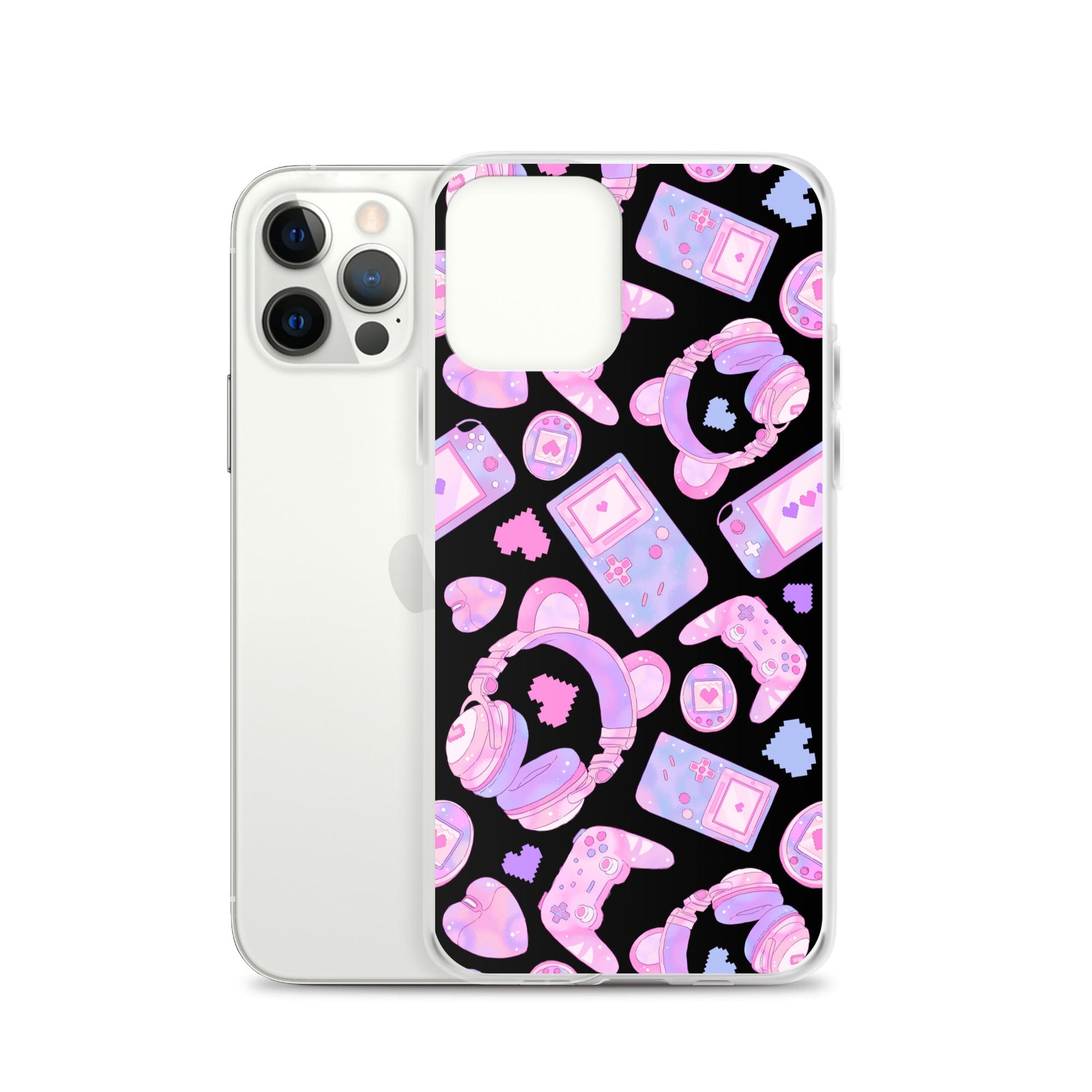 Protect your iPhone® with the stylish Gamer Girl iPhone® Clear Case featuring a fun gaming-themed design.