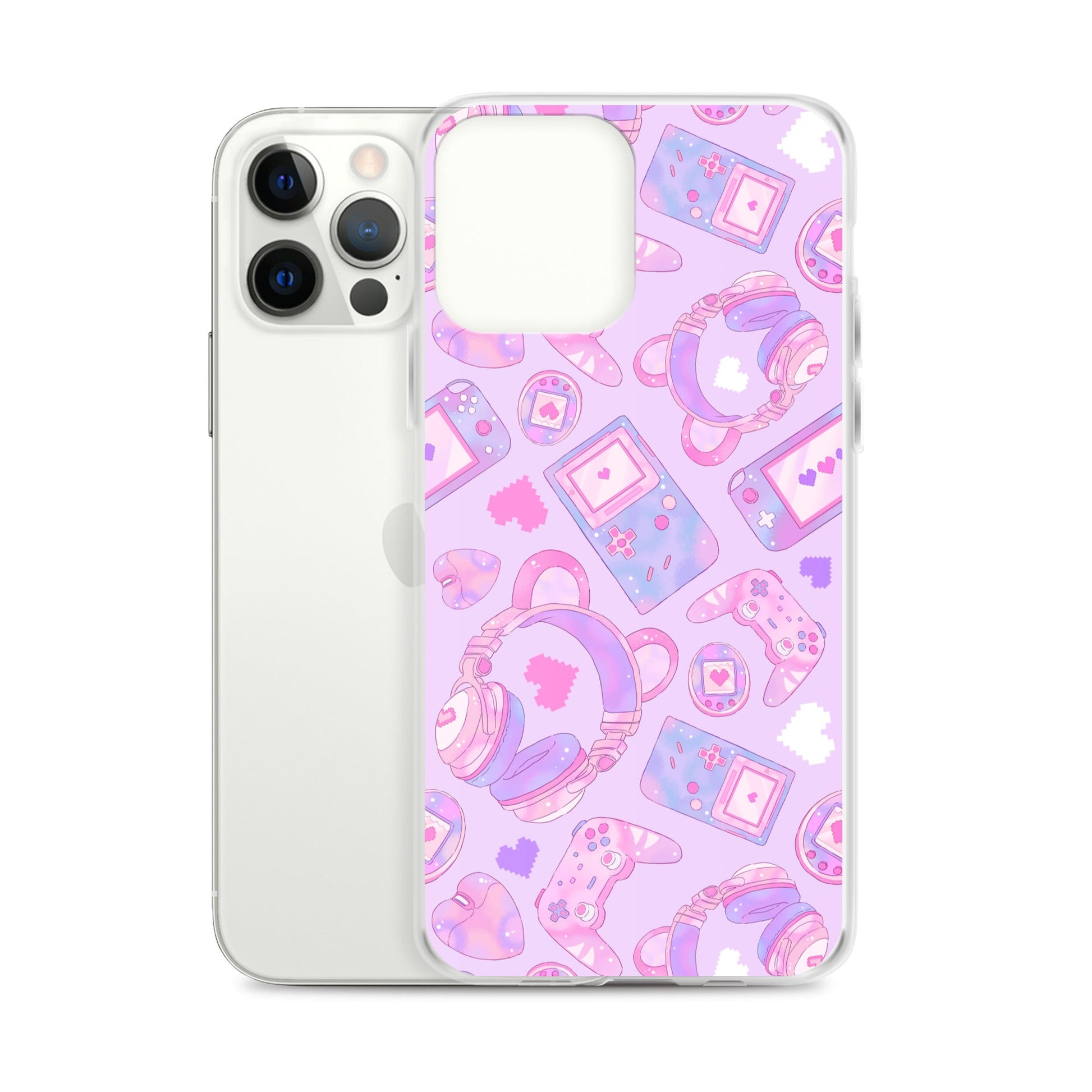 Sleek Gamer Girl iPhone® Clear Case with playful gaming graphics, protecting against scratches and dirt. Perfect fit!
