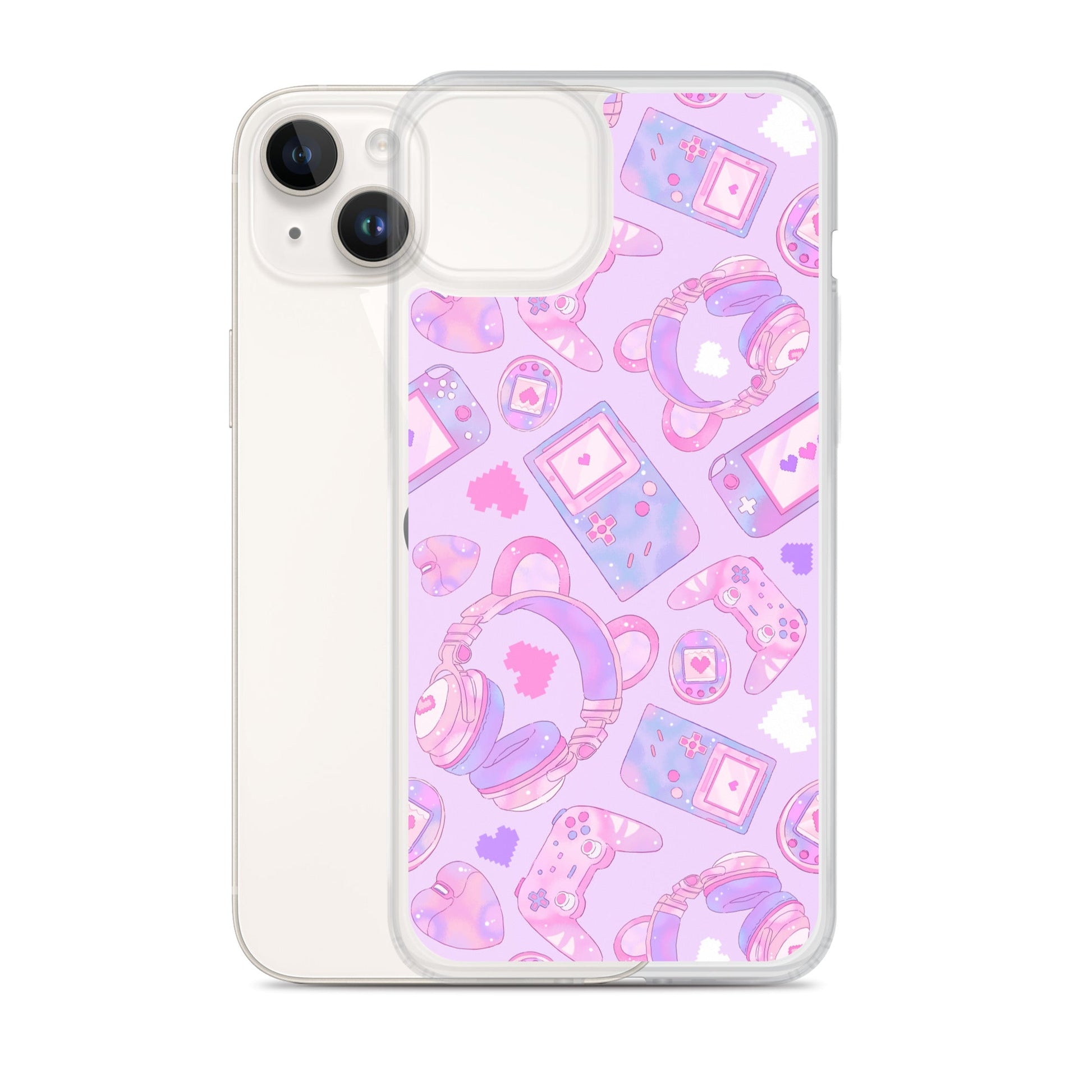 Stylish Gamer Girl iPhone® Clear Case features a protective design against scratches and easy access to ports.