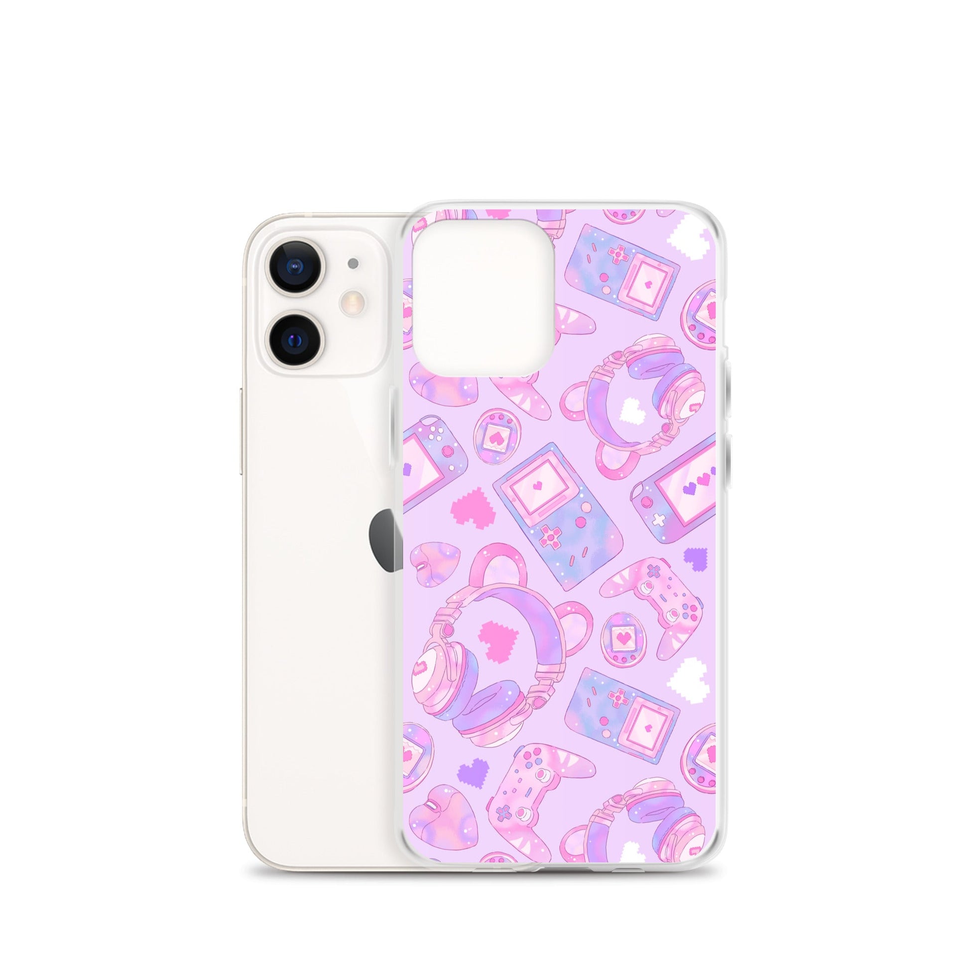 Gamer Girl iPhone® Clear Case featuring a cute, colorful design, providing stylish protection for your device.