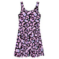 Gamer Girl Skater Dress featuring vibrant 8-bit hearts and pastel consoles, perfect for stylish gamers.