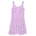 Gamer Girl Skater Dress features pastel consoles and 8-bit hearts, perfect for stylish gamers.