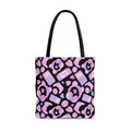 Stylish Gamer Girl Tote Bag (Black) features a playful design, perfect for carrying your gaming essentials securely.