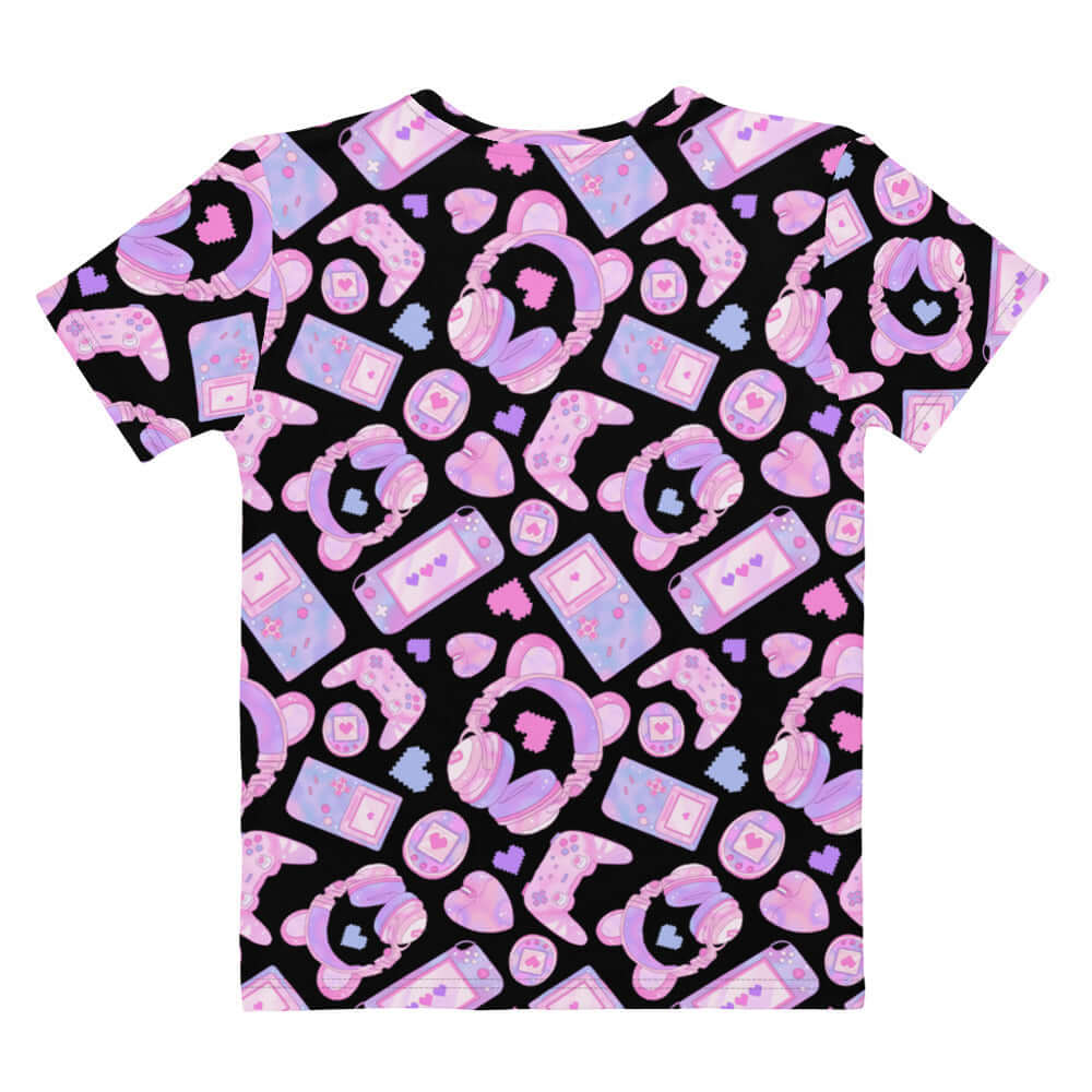 Gamer Girl T-shirt featuring a playful design, perfect for trendy gamers who love comfort and style.