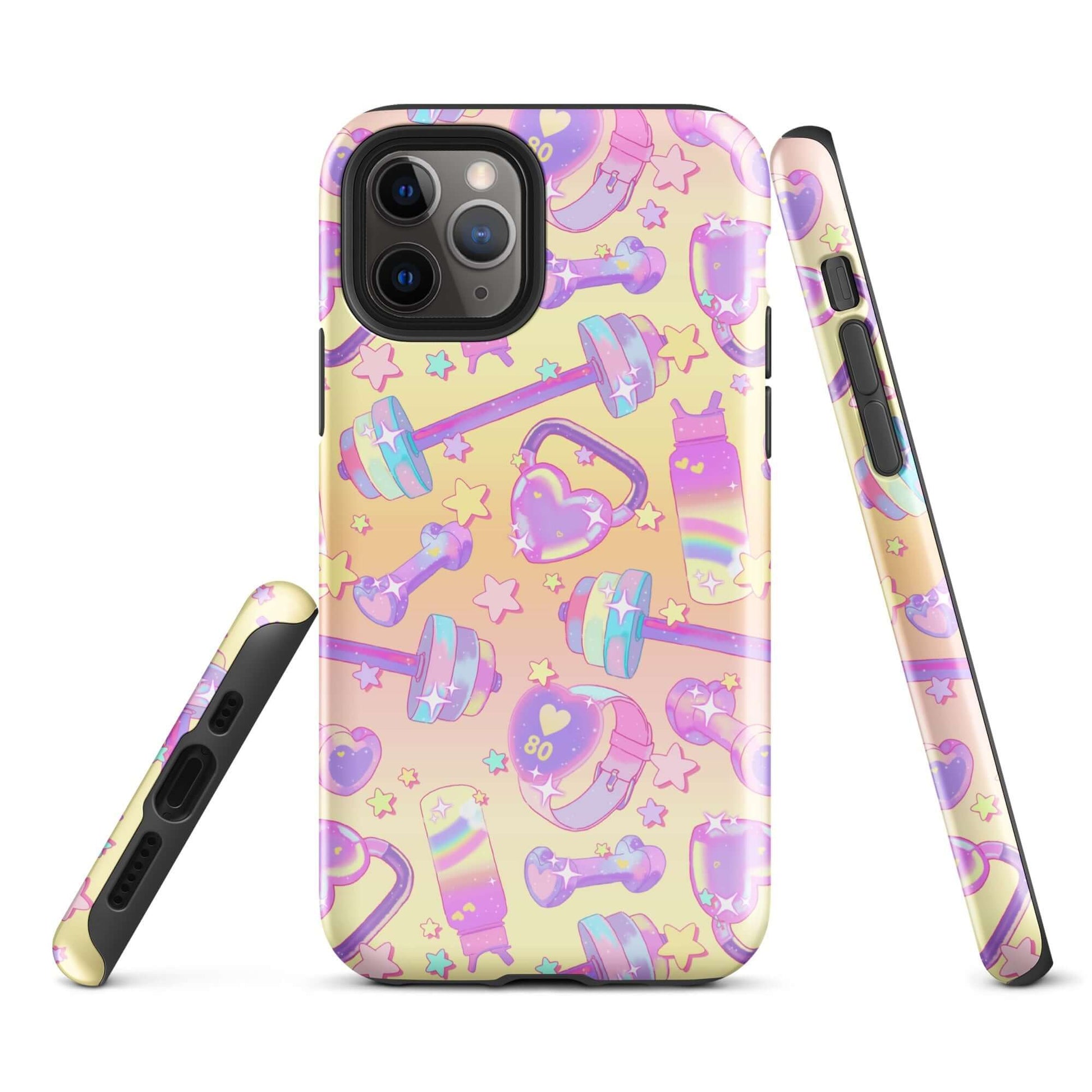 Stylishly protect your phone with the Glitter Gains iPhone® Tough Case featuring a vibrant, durable design.