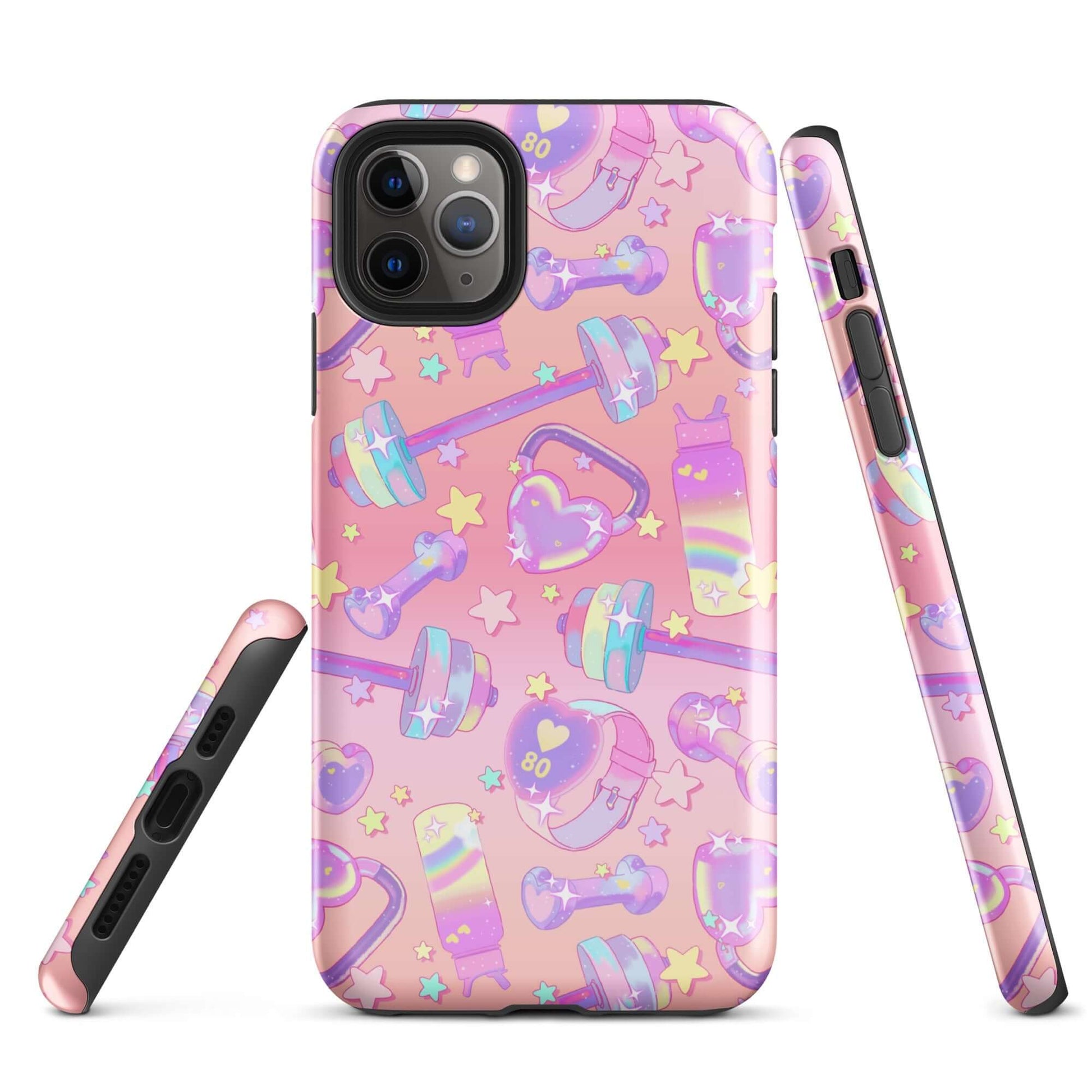 Stylishly protect your phone with the Glitter Gains iPhone® Tough Case, featuring a vibrant, durable design.