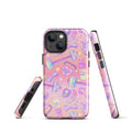 Stylish Glitter Gains iPhone® Tough Case features impact-resistant design for ultimate protection and flair.