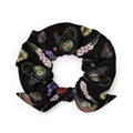 Gothic Tea Time Scrunchie featuring a dark floral design, perfect for adding style to any outfit.
