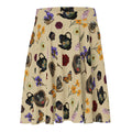 Gothic Tea Time Skater Skirt featuring a whimsical tea-themed design, perfect for a unique and stylish look.