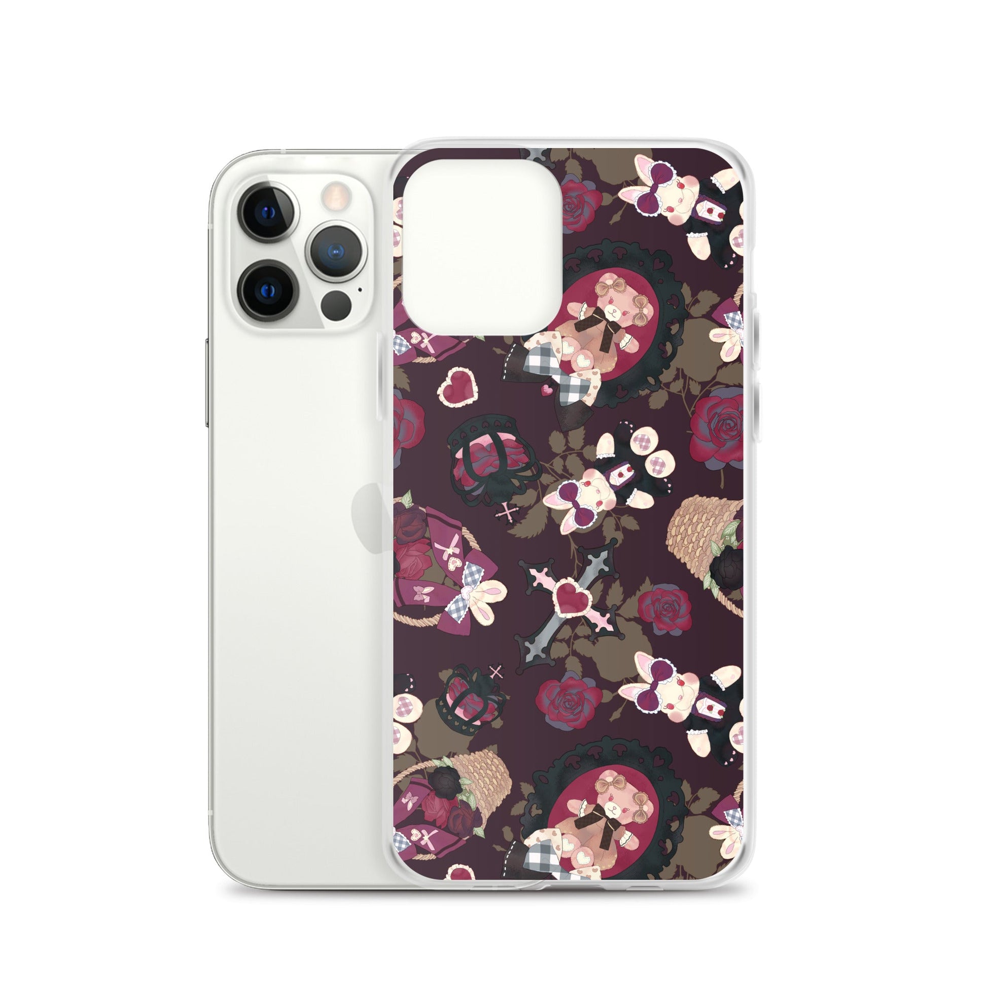 Protect your iPhone® with the Gothic Teddy iPhone® Clear Case, featuring a sleek, flexible design and stylish graphics.