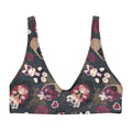 Gothic Teddy Padded Bikini Top features a dark, whimsical design, perfect for summer mix-and-match styles.