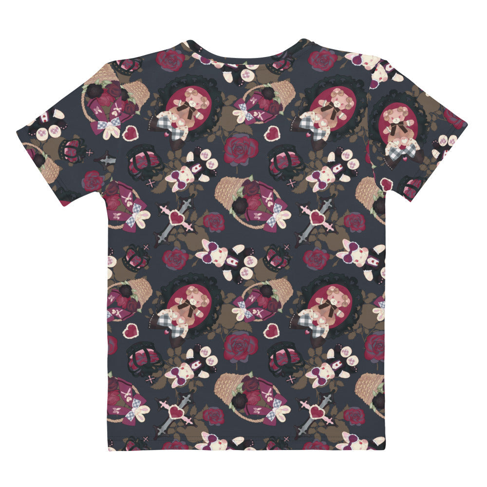 Discover the Gothic Teddy T-shirt, featuring a cute all-over design perfect for casual wear and workouts.