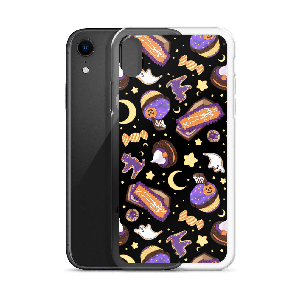 Celebrate Halloween with the stylish Halloween Treat iPhone® Clear Case, featuring fun treats and spooky designs.