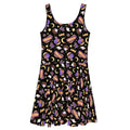 Stylish Halloween Treat Skater Dress with playful designs, perfect for an eye-catching twirl this spooky season.