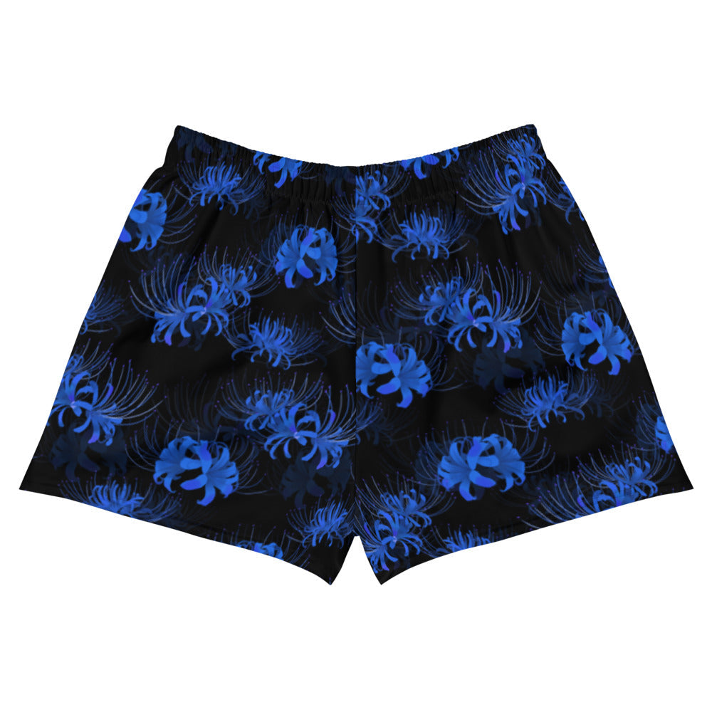 Stylish Higanbana Athletic Short Shorts feature a vibrant floral design, perfect for any active lifestyle.