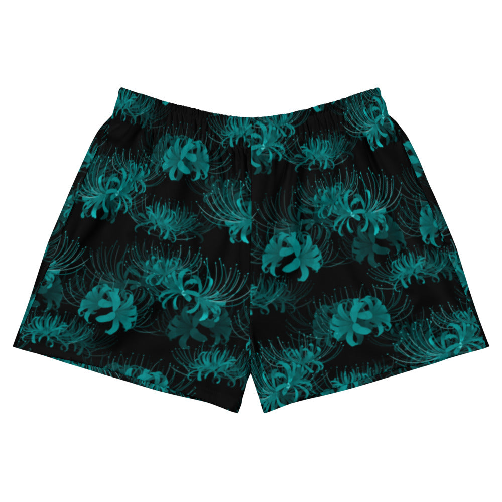 Stylish Higanbana Athletic Short Shorts featuring a floral design, perfect for comfort and versatility in any setting.
