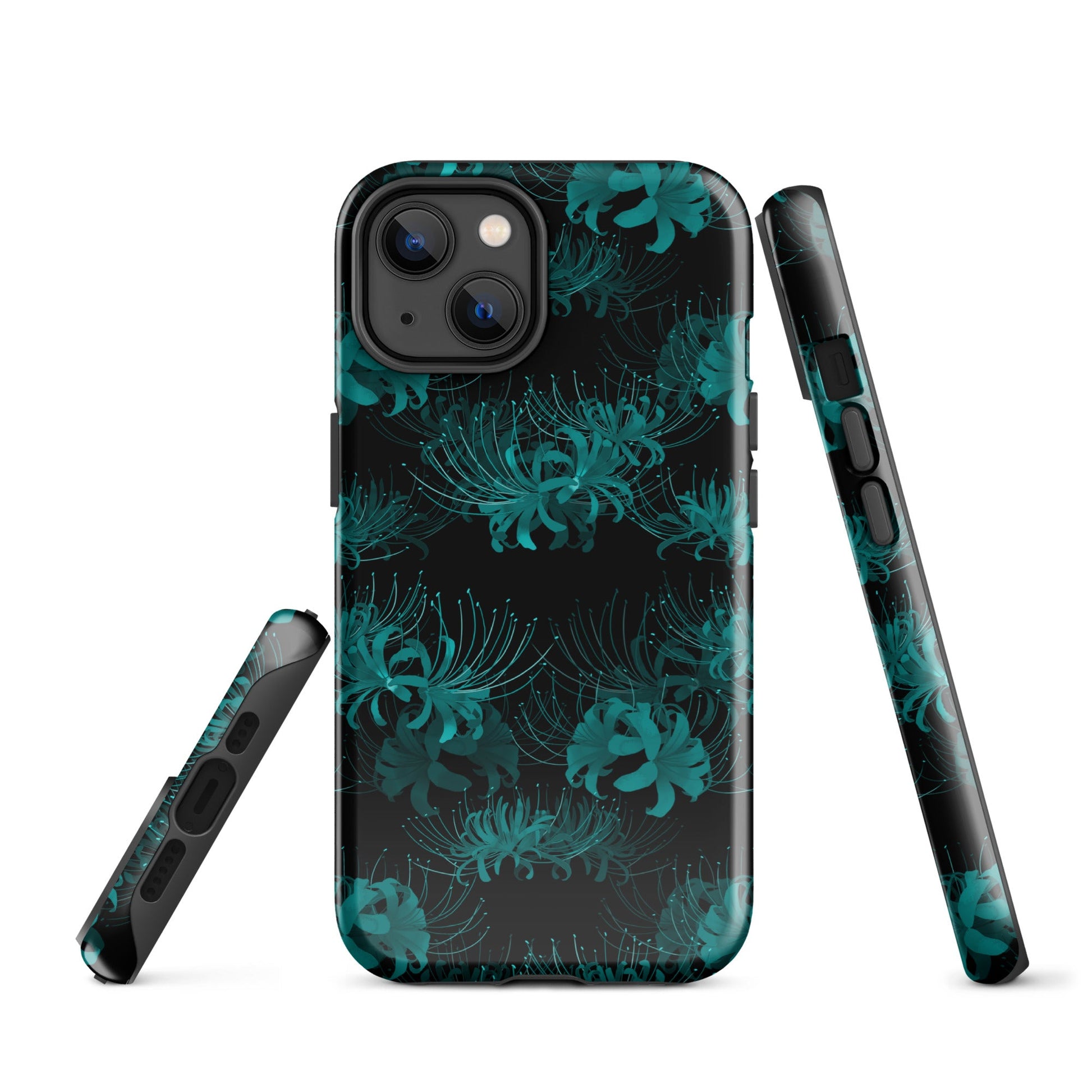 Stylishly protect your phone with the Higanbana iPhone® Tough Case, featuring a durable design and vibrant floral pattern.