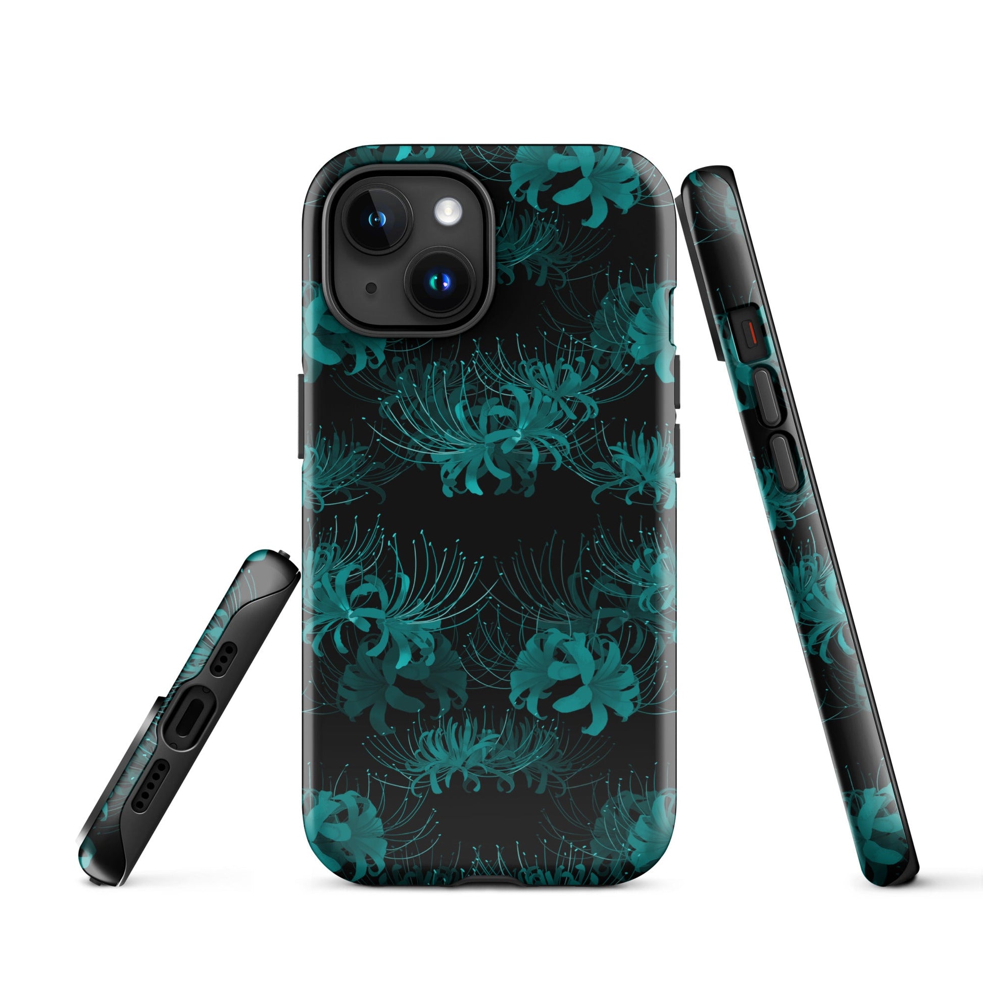 Durable Higanbana iPhone® Tough Case features a stylish floral design and dual-layer protection for your phone.