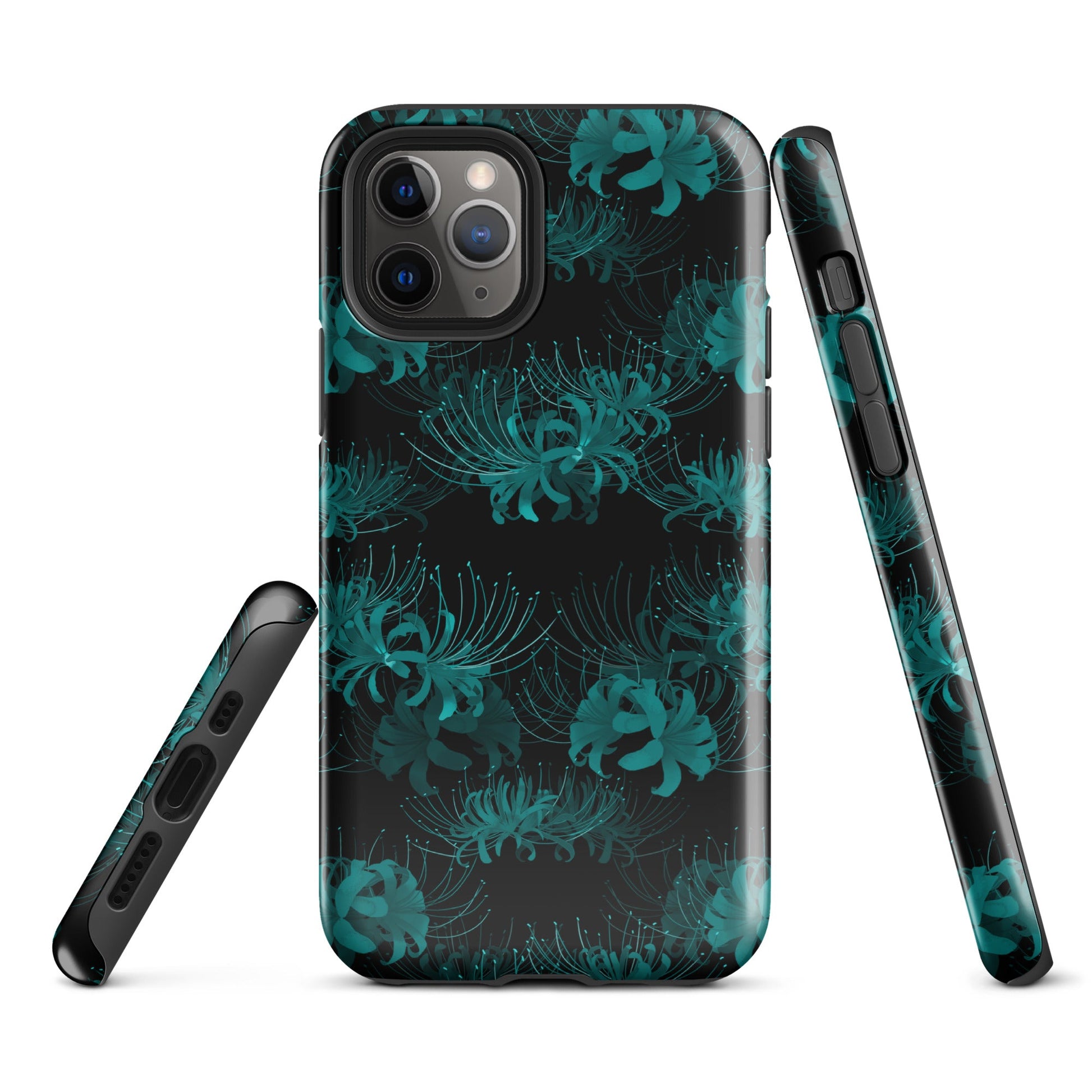 Protect your phone stylishly with the Higanbana iPhone® Tough Case, featuring a durable design and vibrant floral pattern.