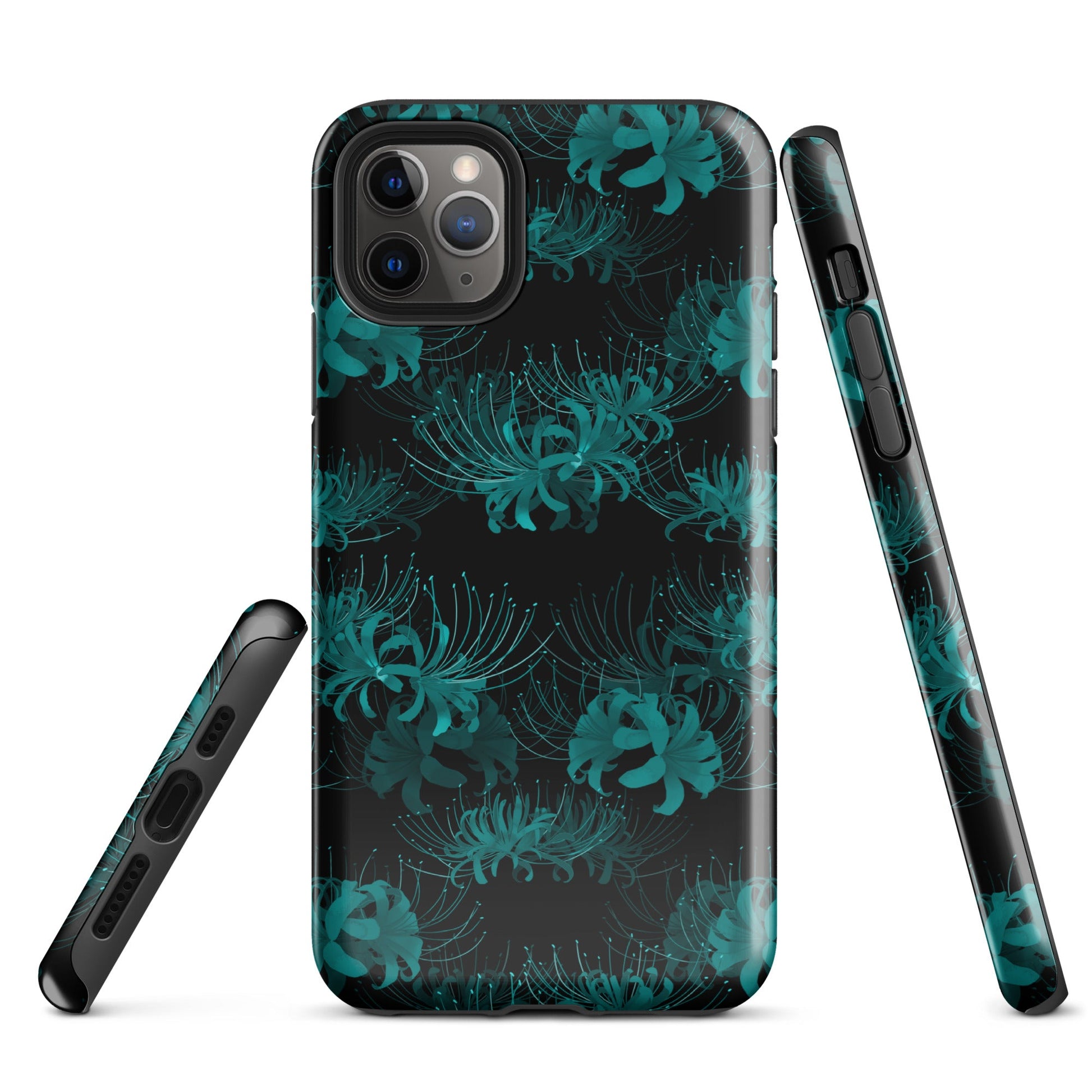 Higanbana iPhone® Tough Case features a stylish design with dual-layer protection for your phone's safety and style.