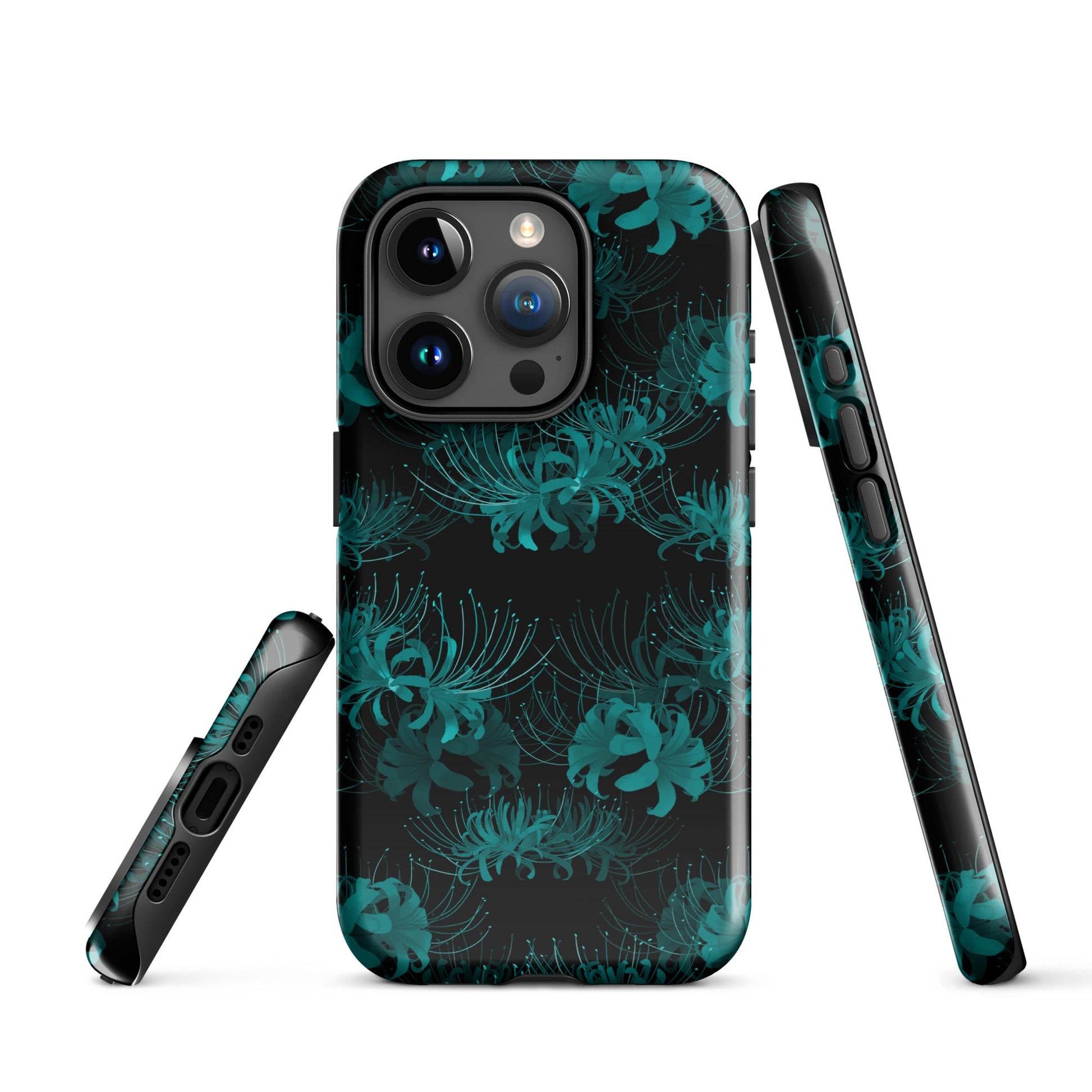 Stylish Higanbana iPhone® Tough Case featuring a durable design for maximum protection and impact absorption.