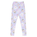 Stylish High-waisted Anniversary Leggings featuring a floral pattern, perfect for comfort and elegance.