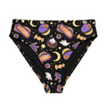High-waisted Halloween Treat Bikini Bottom featuring a fun Halloween design, perfect for beach days or spa vibes.