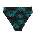Versatile high-waisted Higanbana Bikini Bottom with a stunning floral design, perfect for beach or pool outings.