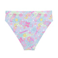 High-waisted Indica Magica Bikini Bottom features a colorful, whimsical design perfect for magical beach days.