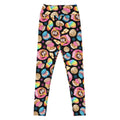 Stylish High-waisted Pan Dulce Leggings featuring colorful baked goods, perfect for workouts or casual outings.