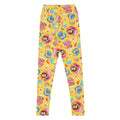 Bright and stylish High-waisted Pan Dulce Leggings featuring a fun pattern of sweet baked goods for active wear.