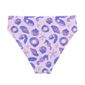 Stylish High-waisted Sea Princess Bikini Bottom with vibrant sea-themed print, perfect for beach or spa days.