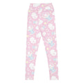 High-waisted Snow Bunny Leggings in pink, featuring cute bunny designs for stylish workouts and lounging.