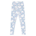 High-waisted Snow Kitten Leggings featuring a cute kitten print, perfect for workouts or lounging in style.