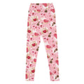 High-waisted Sugar Sweetheart Leggings feature a playful print, designed for comfort and style this Valentine's season.