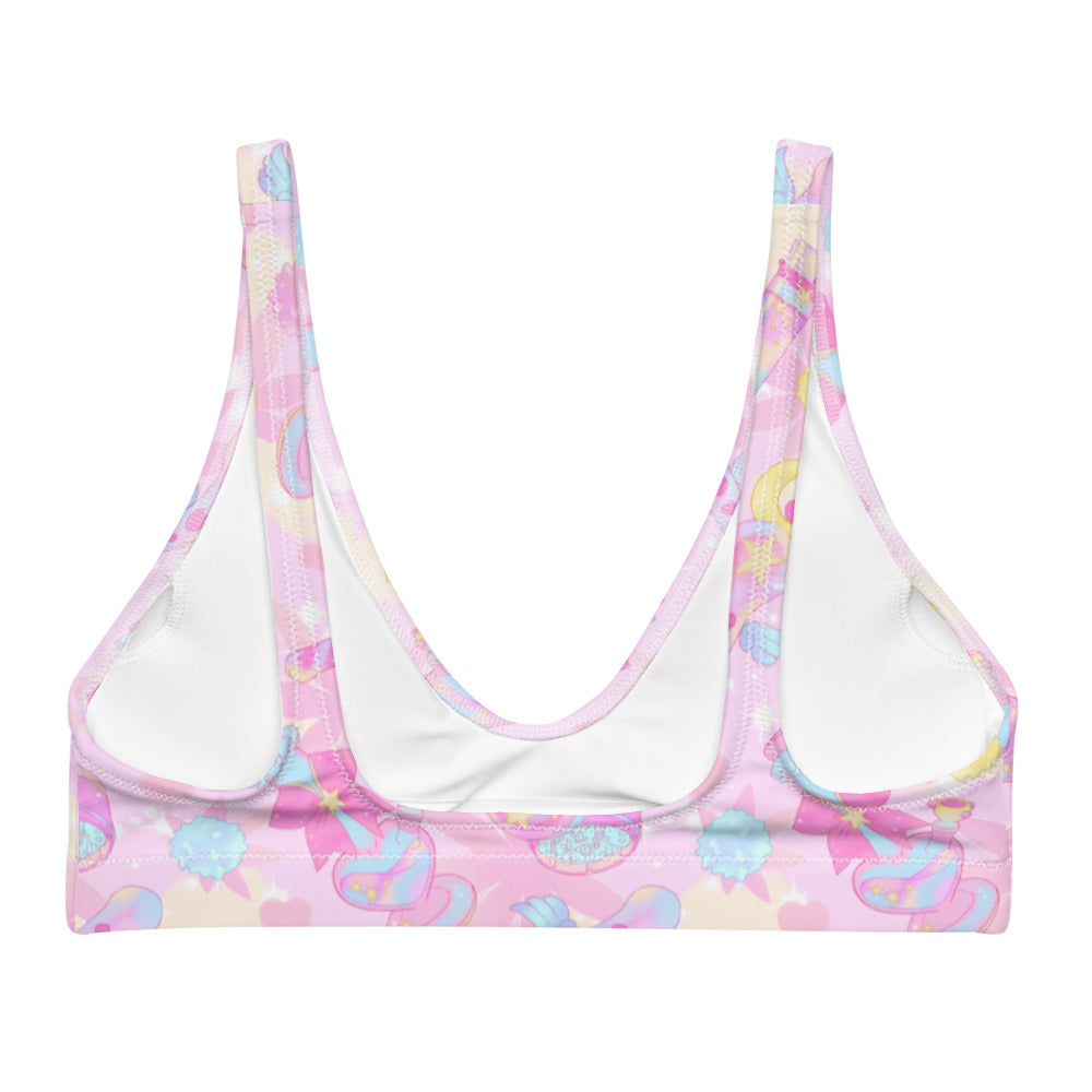Indica Magica Padded Bikini Top features a colorful kawaii design, perfect for stylish summer outfits.
