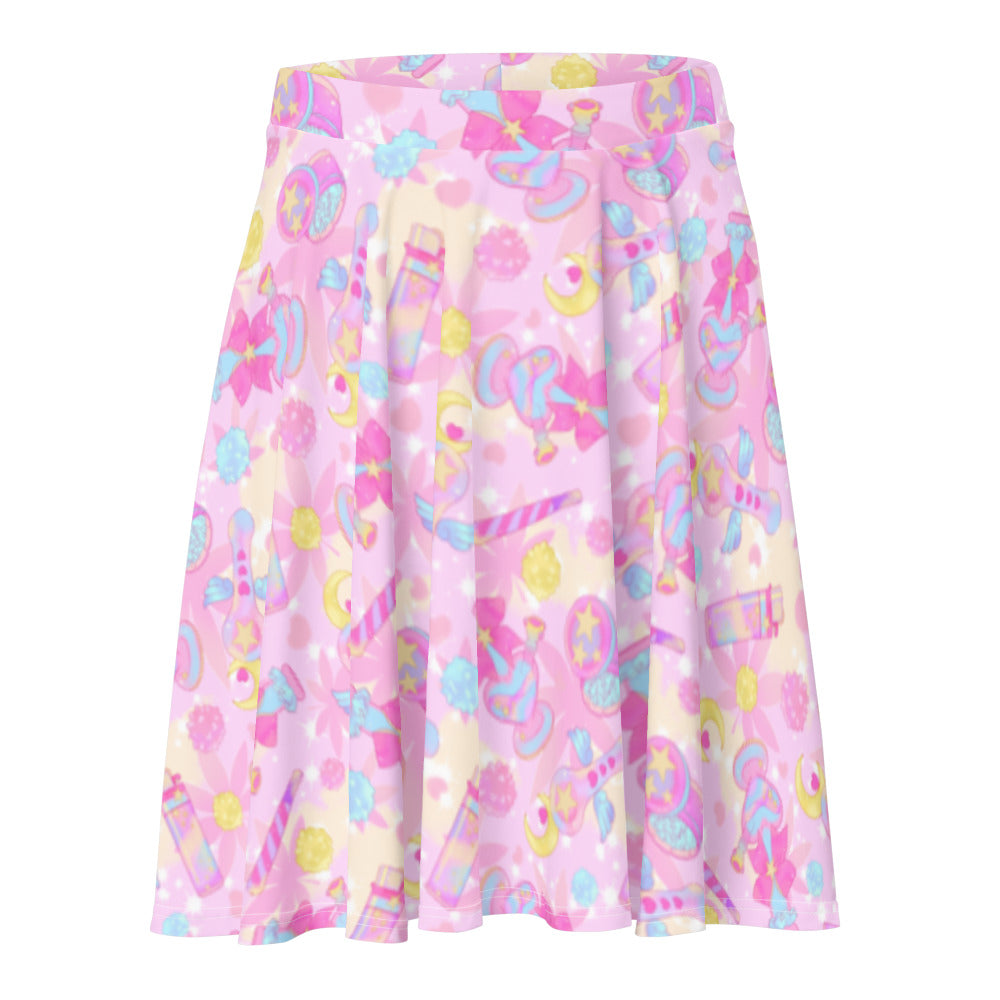 Bright and playful Indica Magica Skater Skirt, perfect for fun in the sun or lounging in comfort.