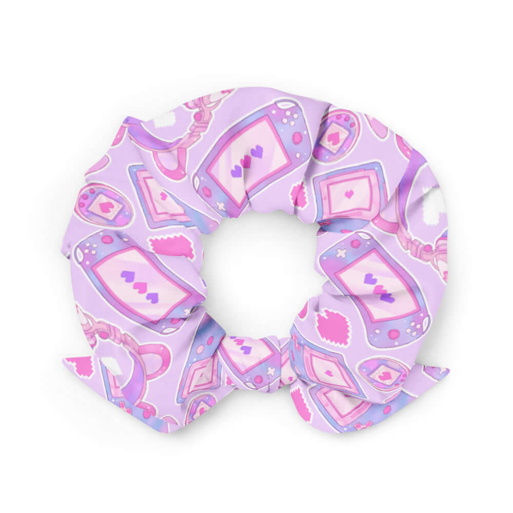 Trendy Gamer Girl Scrunchie in kawaii design, perfect for stylish gamers to keep their hair in check. Get yours now!