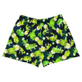 Kero-kero Athletic Short Shorts feature a vibrant frog print, perfect for comfort and style during workouts.