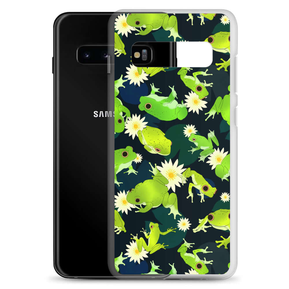 Showcase your love for frogs with the Kero-kero Samsung® Clear Case, protecting your phone in style.