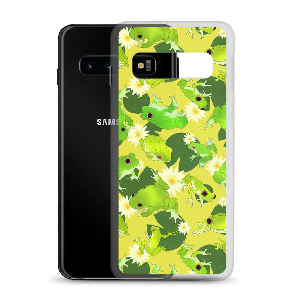 Show off your love for frogs with the Kero-kero Samsung® Clear Case, designed for protection and style.