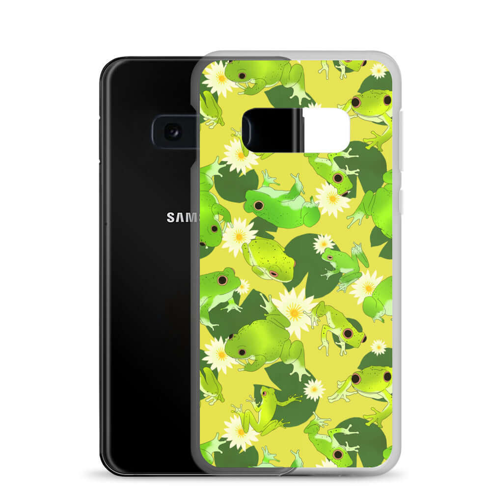 Protect your phone in style with the Kero-kero Samsung® Clear Case featuring vibrant frog designs.