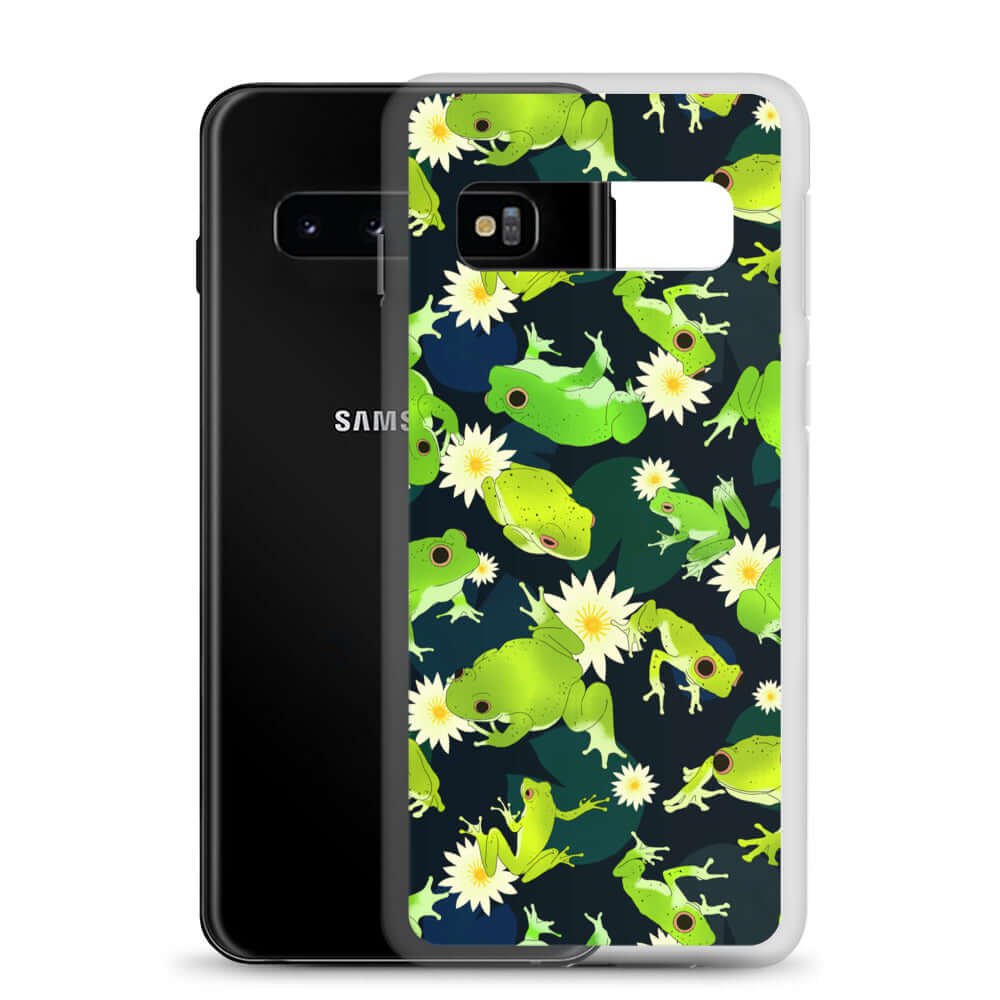 Stylishly showcase your love for frogs with the Kero-kero Samsung® Clear Case, perfect for protection and flair.