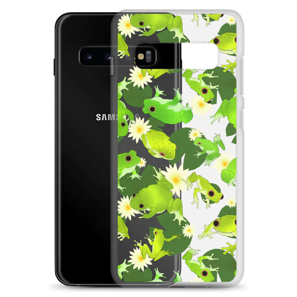Show your love for frogs with the Kero-kero Samsung® Clear Case, offering stylish protection for your galaxy phone.