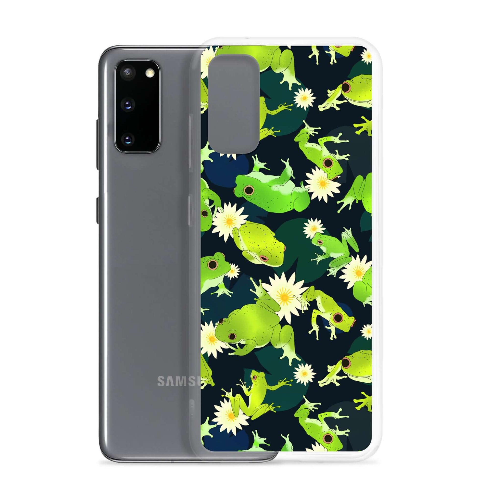 Protect your Samsung with the Kero-kero Samsung® Clear Case featuring vibrant frog designs for ultimate style.