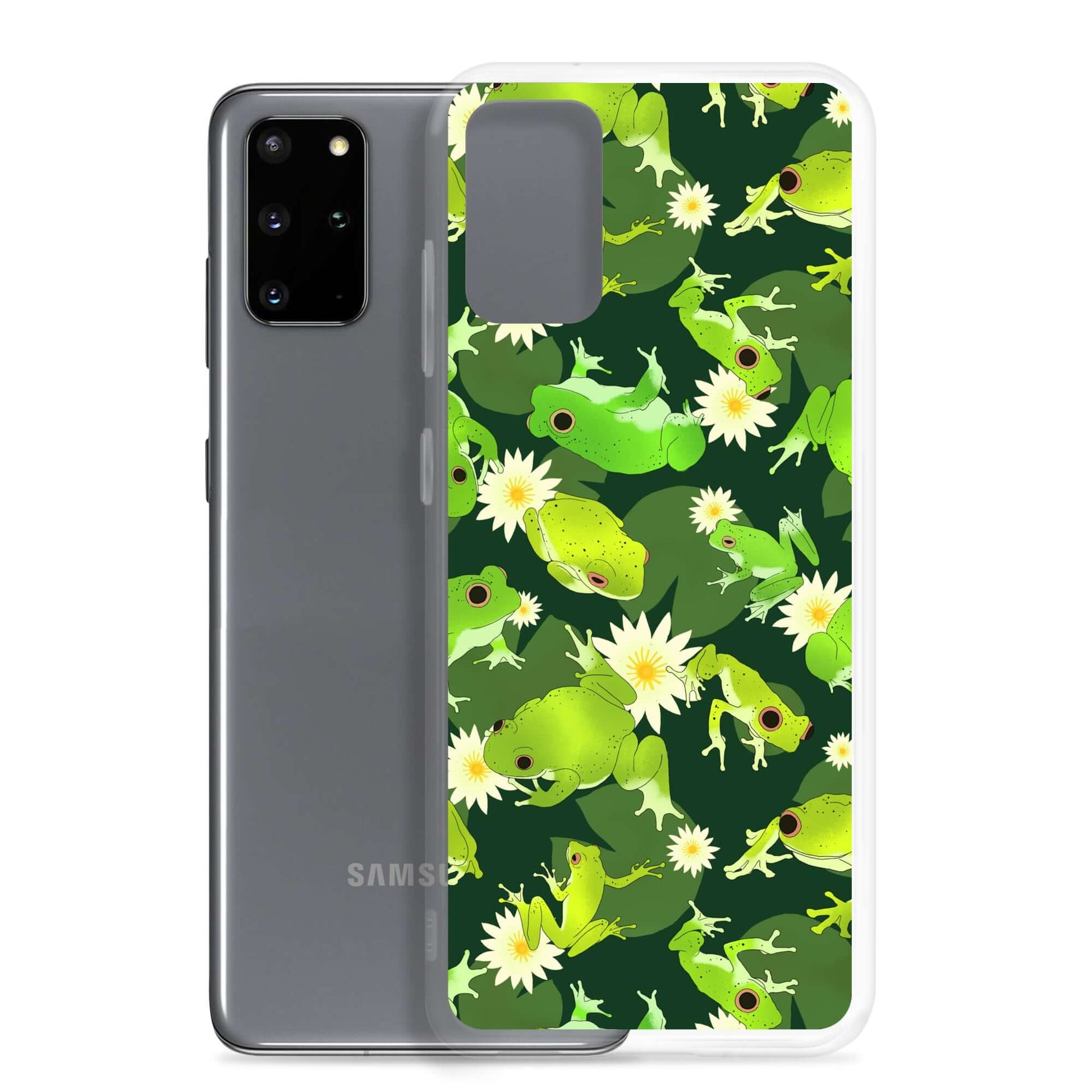 Showcase your love for frogs with the Kero-kero Samsung® Clear Case, offering style and protection for your phone.