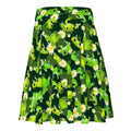 Flattering Kero-kero Skater Skirt with a vibrant frog print, perfect for comfort and style on any body type.