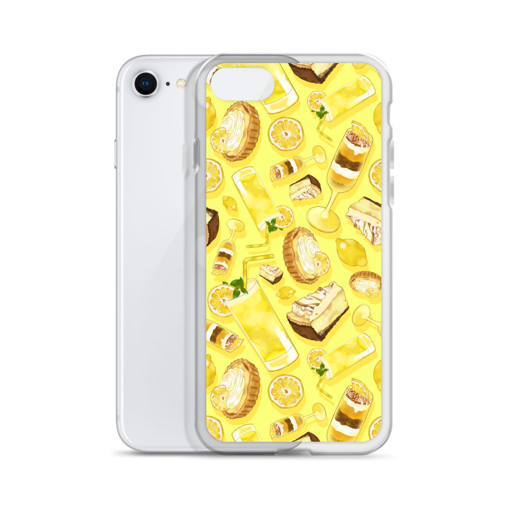 Protect your phone in style with the Lemon iPhone® Clear Case featuring a vibrant lemon design and flexible sides.